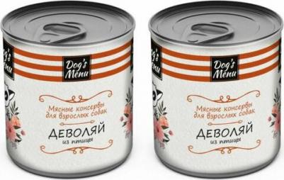 Консервы Деволяй из птицы для взрослых собак 750г – фото 3