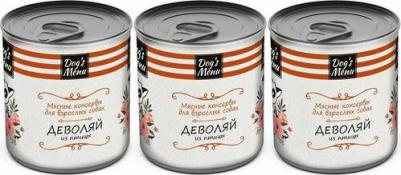 Консервы Деволяй из птицы для взрослых собак 750г