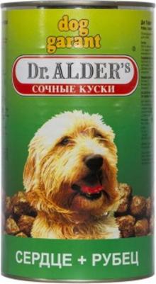 Dog Garant полнорационный влажный корм для собак, с сердцем и рубцом, кусочки в соусе, в консервах - 1230 г – фото 2