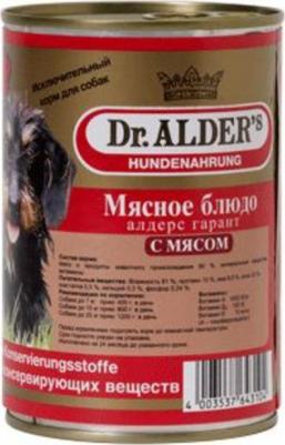 Консервы Мясное блюдо алдерс гарант с мясом для собак 410г – фото 1