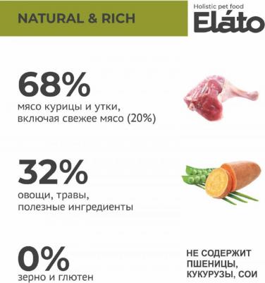 Корм для собак Holistic для мелких пород, курица с уткой сух. 500г – фото 6