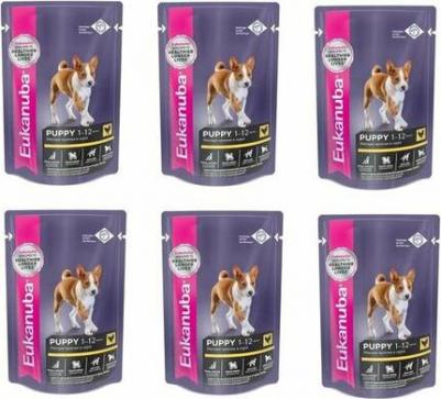 Паучи Puppy with Chicken с курицей мясные кусочки в соусе для щенков 85г – фото 10