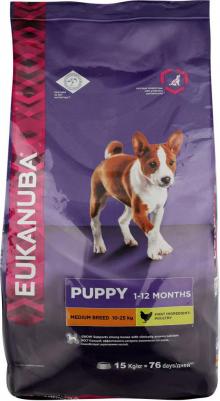 Сухой корм для щенков Puppy Medium Breed, для средних пород, птица, 15кг – фото 12