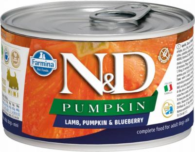 Консервы N&D Adult Dog Mini Pumpkin, Lamb & Blueberry беззерновой с ягненком и тыквой и черникой для взрослых собак мелких пород 140г – фото 5