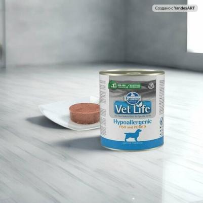 Консервы Vet Life Hipoallergenic Canine Egg & Potato диета с яйцом и картофелем при пищевой аллергии для собак 300г – фото 15