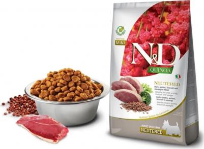 Корм сухой Dog Quinoa с уткой и киноа для стерилизованных и кастрированных собак мелких пород 0.8 кг – фото 1