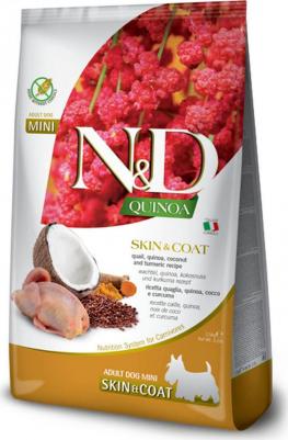Корм сухой GF QUINOA SKIN&COAT QUAIL для собак MINI перепел и киноа для здоровья кожи и шерсти 2,5 кг – фото 1