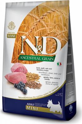 Корм сухой N&D для собак мелких пород, низкозерновой, с ягненком и черникой, 7 кг – фото 2