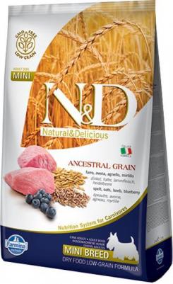 Корм сухой N&D для собак мелких пород, низкозерновой, с ягненком и черникой, 7 кг – фото 13