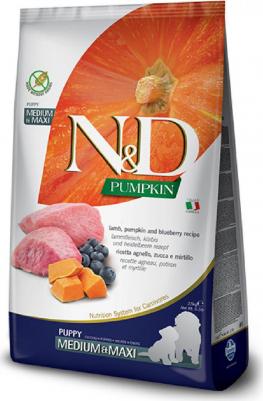 Сухой корм для щенков N&D Grain-Free Canine Pumpkin Lamb & Blueberry Puppy Medium & Maxi 12 кг – фото 5
