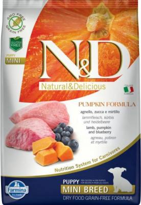 Сухой корм для щенков N&D Grain-Free Canine Pumpkin Lamb & Blueberry Puppy Medium & Maxi 12 кг – фото 8