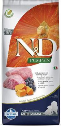 Сухой корм для щенков N&D Grain-Free Canine Pumpkin Lamb & Blueberry Puppy Medium & Maxi 12 кг – фото 13