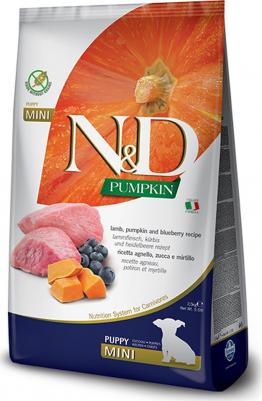 Сухой корм для щенков N&D Grain-Free Canine Pumpkin Lamb & Blueberry Puppy Mini 0,8 кг