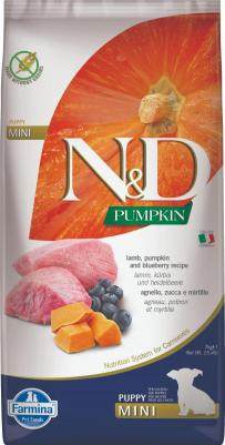 Сухой корм для щенков N&D Grain-Free Canine Pumpkin Lamb & Blueberry Puppy Mini 2,5 кг – фото 7