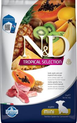 Сухой корм для щенков Tropical Selection, для малых пород, ягненок, 5 кг