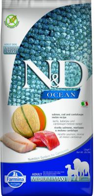 Сухой корм для собак DOG N&D OCEAN ADULT, с лососем, треской и дыней, 12кг – фото 3