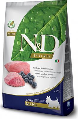 Сухой корм для собак N&D Grain-Free Canine Lamb & Blueberry Adult Mini 2,5 кг