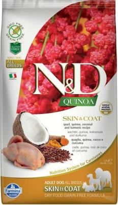 Сухой корм для собак N&D Grain-Free Canine Quinoa Skin & Coat Quail 2,5 кг – фото 3
