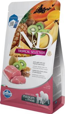 Сухой корм для собак Tropical Selection, свинина, 2 кг