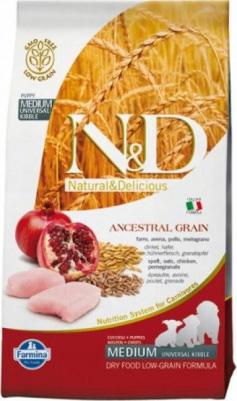 Сухой корм N&D Adult Dog Medium & Maxi LG Chicken & Pomegranate низкозерновой с курицей и гранатом для собак средних и крупных пород 2,5кг – фото 7