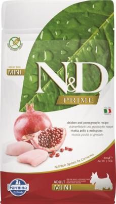 Сухой корм N&D Adult Dog Mini GF Chicken & Pomegranate беззерновой с курицей и гранатом для собак мелких пород 800г – фото 10