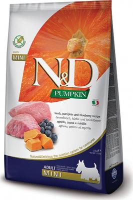 Сухой корм N&D Adult Dog Mini GF Pumpkin Lamb & Blueberry беззерновой с ягненком черникой и тыквой для собак мелких пород 800г – фото 3