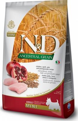 Сухой корм N&D Adult Dog Mini LG Chicken & Pomegranate низкозерновой с курицей и гранатом для собак мелких пород 2,5кг – фото 6