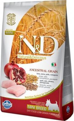 Сухой корм N&D Adult Dog Mini LG Chicken & Pomegranate низкозерновой с курицей и гранатом для собак мелких пород 2,5кг – фото 15
