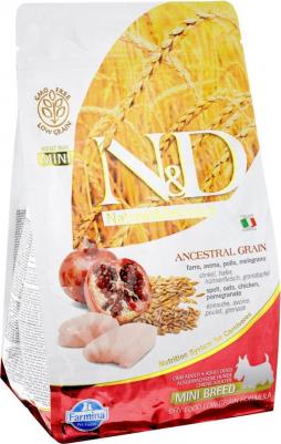 Сухой корм N&D Adult Dog Mini LG Chicken & Pomegranate низкозерновой с курицей и гранатом для собак мелких пород 2,5кг – фото 20