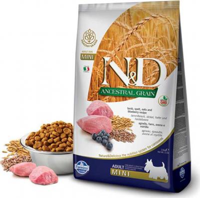 Сухой корм N&D Adult Dog Mini LG Lamb & Blueberry низкозерновой с ягненком и черникой для собак мелких пород 800г – фото 17