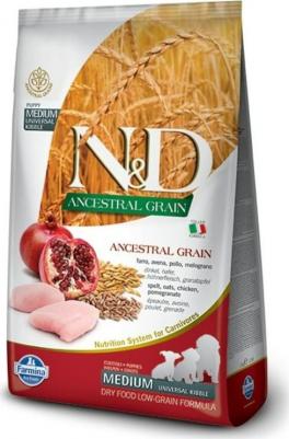 Сухой корм N&D Puppy Medium & Maxi LG Chicken & Pomegranate низкозерновой с курицей и гранатом для щенков средних и крупных пород 2,5кг – фото 7