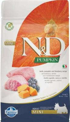 Сухой корм N&D Puppy Mini GF Pumpkin Lamb & Blueberry беззерновой с ягненком черникой и тыквой для щенков мелких пород 7кг – фото 4