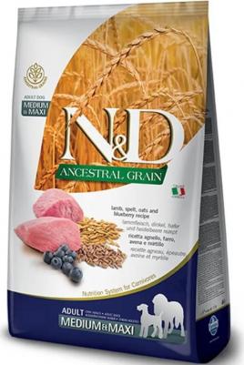 Сухой корм N&D Senior Medium & Maxi LG Lamb & Blueberry низкозерновой с ягненком и черникой для пожилых собак средних и крупных пород 12кг – фото 9