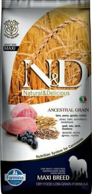 Сухой корм N&D Senior Medium & Maxi LG Lamb & Blueberry низкозерновой с ягненком и черникой для пожилых собак средних и крупных пород 12кг – фото 10