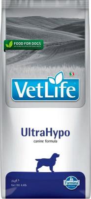 Сухой корм VET LIFE Canine UltraHypo диета для собак 2 кг