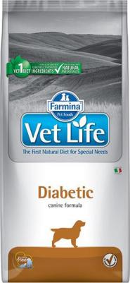 Сухой корм Vet Life Diabetic для собак с сахарным диабетом 12кг – фото 6