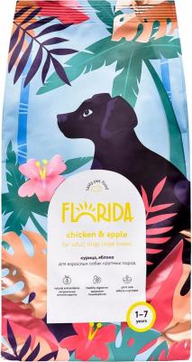 Сухой корм для взрослых собак крупных пород с курицей и яблоком, 1 кг – фото 18