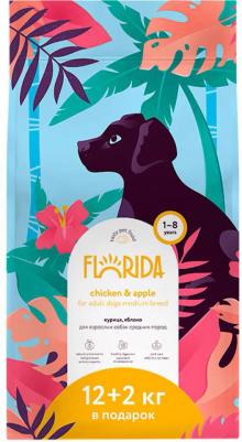 Сухой корм для взрослых собак средних пород с курицей и яблоком, 14 кг – фото 12