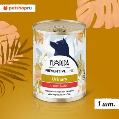 Влажный корм для собак Preventive Line профилактика МКБ с говядиной, 340 г x 24 шт