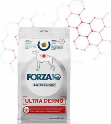 Active Vet Diet Ultra Dermo сухой корм для собак всех пород с патологиями кожного покрова - 1,5 кг ветеринарный супер премиум без курицы для взрослых – фото 1