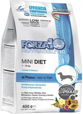 DOG MINI DIET монобелковый для взрослых собак маленьких пород при аллергии с рыбой