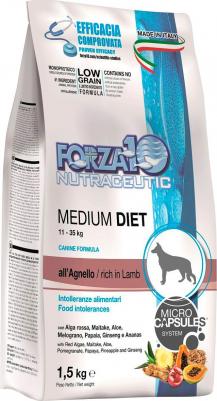 корм для взрослых собак средних пород при аллергии и пищевой непереносимости, ягненок