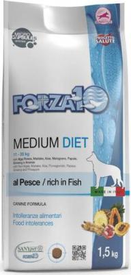 Сухой корм MEDIUM DIET для взвослых собак средних пород диетический при аллергии с рыбой 1,5кг 37870 – фото 2