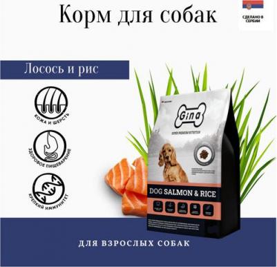 Корм для собак сухой Dog Salmon & Rice лосось, рис, 3 кг – фото 1