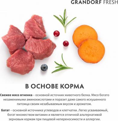 Сухой корм для собак Fresh Junior ягненок, батат, 3 кг – фото 2