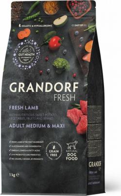 Сухой корм для собак Fresh, средние, крупные породы, ягненок, батат, 3 кг – фото 4