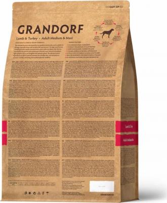 Сухой корм для собак Ягненок с индейкой для средних и крупных пород 3 кг – фото 2