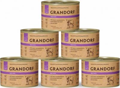 влажный корм для собак, паштет, c ГОВЯДИНОЙ, в консервах - 200 г холистик для взрослых с говядиной консервы Италия 1 уп. х 6 шт. х 1.2 кг – фото 7