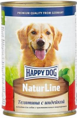 Консервы для собак Natur Line Телятина с индейкой 0,4кг x 12шт