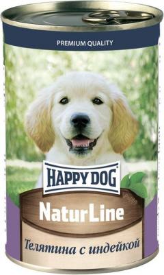 Natur Line полнорационный влажный корм для щенков, фарш из телятины и индейки, в консервах - 410 г – фото 3